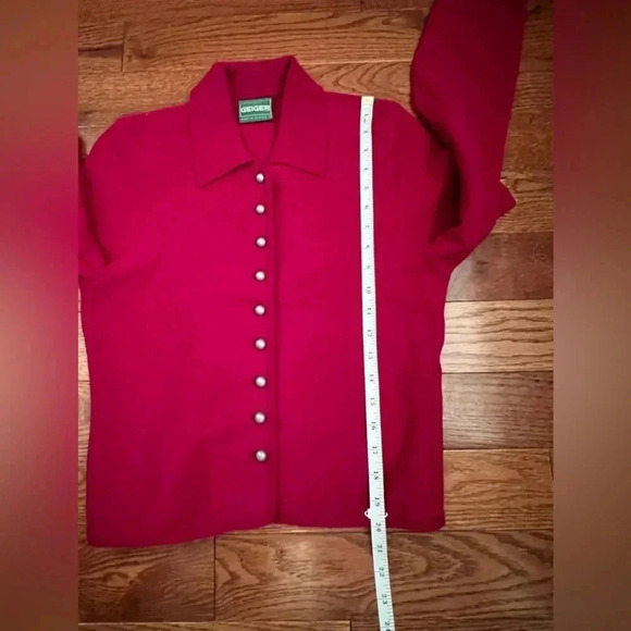 Vintage GEIGER Wool Cardigan Women’s Sz 34 / XS-S Made In Austria 🇦🇹 - Picture 7 of 11